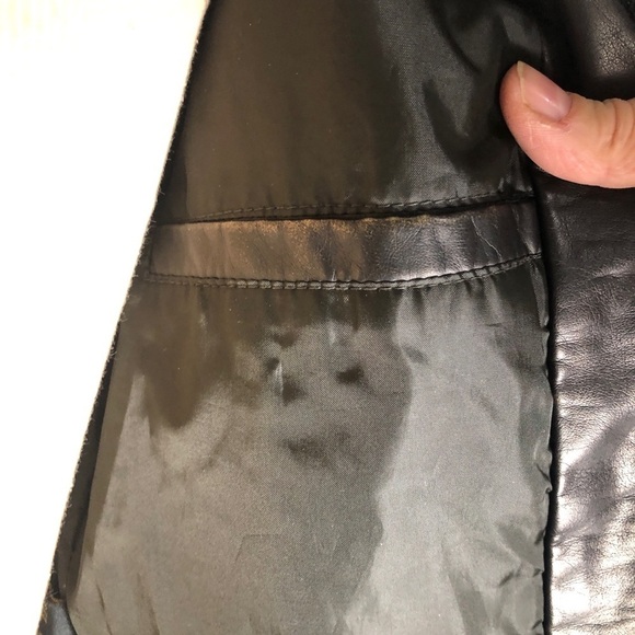 - Womens Bronze/Brown Faux Leather Jacket.SizeMedium - Picture 3 of 8